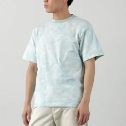 YONETOMI NEW BASIC T-Shirts^/ Yonetomi×Watanabes garment dye T-shirt lightblue