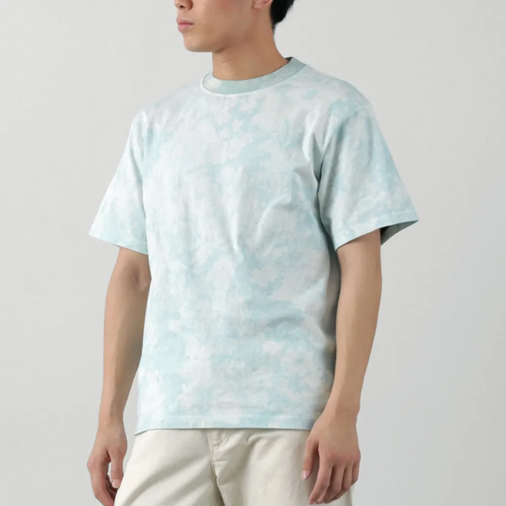 YONETOMI NEW BASIC T-Shirts^/ Yonetomi×Watanabes garment dye T-shirt lightblue