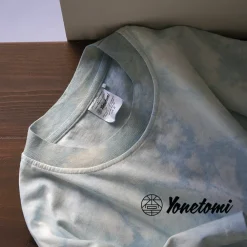YONETOMI NEW BASIC T-Shirts^/ Yonetomi×Watanabes garment dye T-shirt lightblue