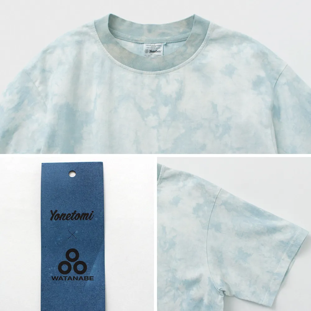 YONETOMI NEW BASIC T-Shirts^/ Yonetomi×Watanabes garment dye T-shirt lightblue