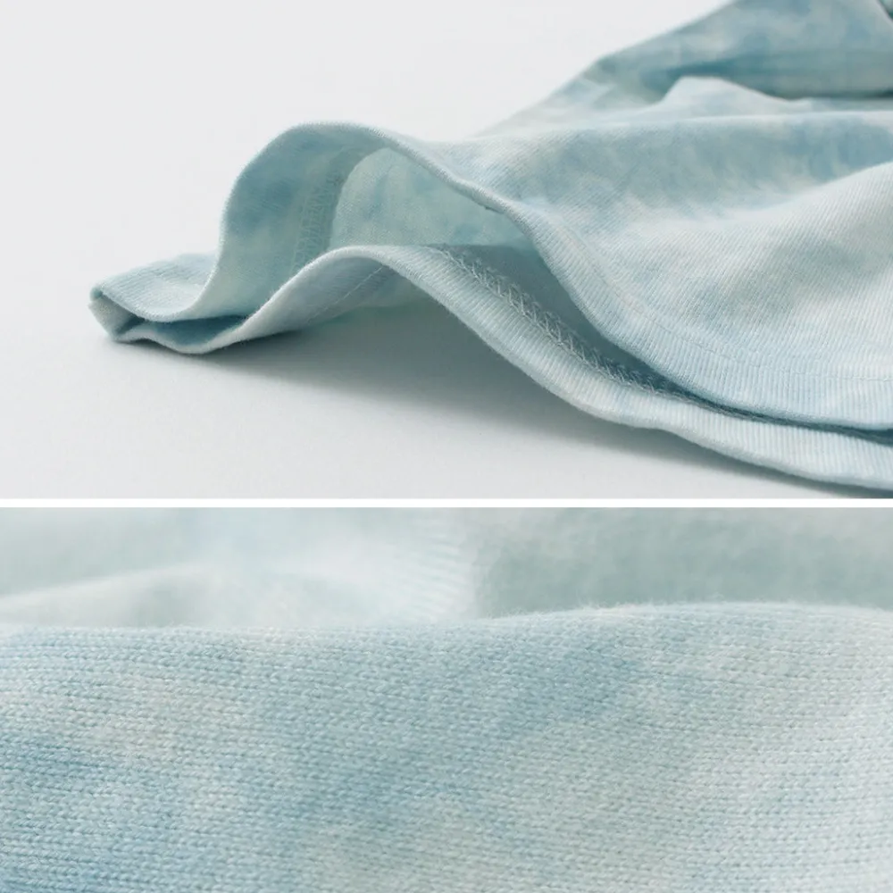 YONETOMI NEW BASIC T-Shirts^/ Yonetomi×Watanabes garment dye T-shirt lightblue